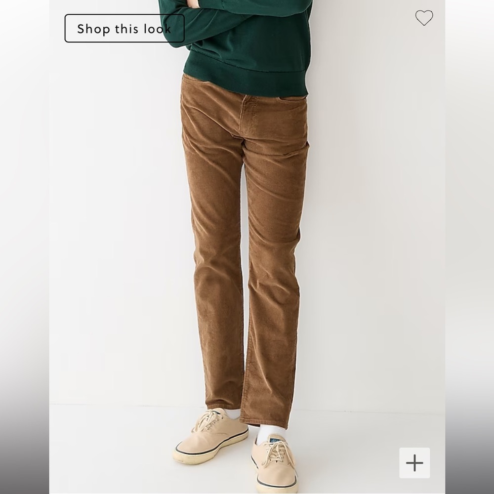 Men’s Vintage J.Crew Brown/Coffee Corduroy Straight Pants EUC